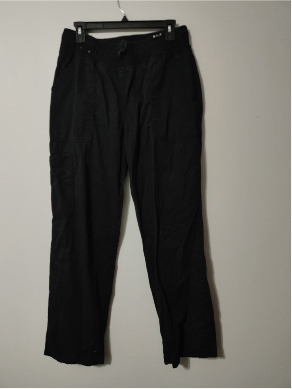 Women's Koi Black Straight Leg Scrub Pants L Tall